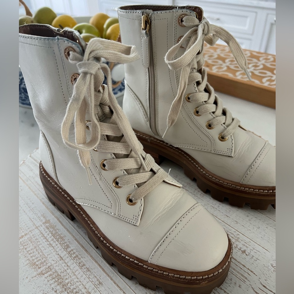 Kate Spade Merritt Lug Cream booties Size 36 - Picture 8 of 12